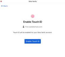 Enabling Touch ID in Okta Verify for macOS