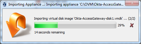 Importing appliance