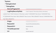 LogOnlySecurityData field in the System Log