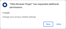 Plugin Permission Prompt